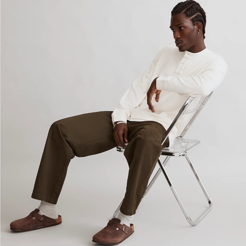 Madewell Textured Long-Sleeve Henley Tee